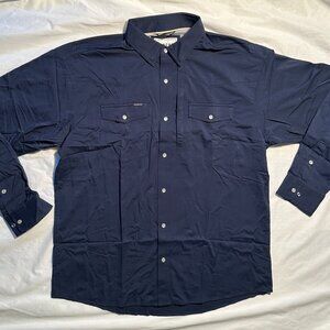 Poncho Shirt Men's L Regular Fit Western Pearl Snap The Pacifico